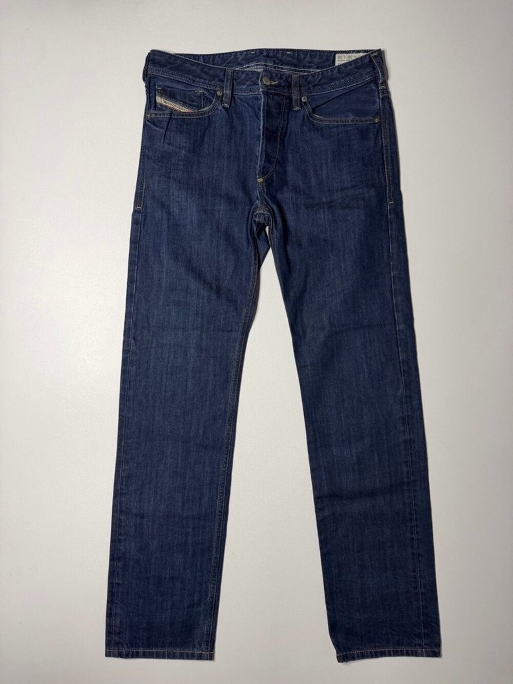 Diesel Koolter Jeans 0880G Men 30x30 Blue Regular Straight Leg Dark Wash Denim